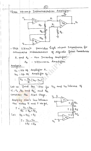 Linear Integrated Circuits( 2 Units) Premium Lecture Notes - Lavanya Edition