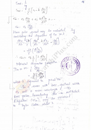 Optical Communication And Networking Premium Lecture Notes - Sukanya Edition
