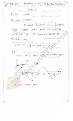 Transforms and Partial Differential Equations (All Units) Premium Lecture Notes - Kamalapriya Edition