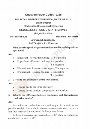Solid State Drives Solved Question Papers - 2015 Edition (Anna University)